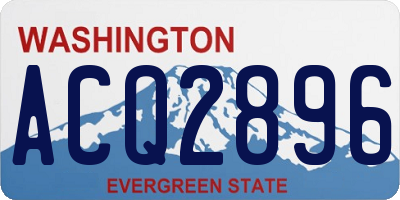 WA license plate ACQ2896