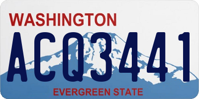WA license plate ACQ3441