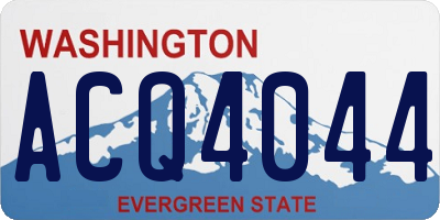 WA license plate ACQ4044