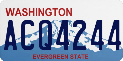WA license plate ACQ4244