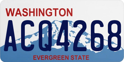 WA license plate ACQ4268