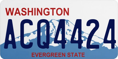 WA license plate ACQ4424