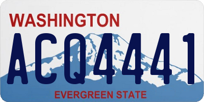 WA license plate ACQ4441