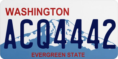WA license plate ACQ4442