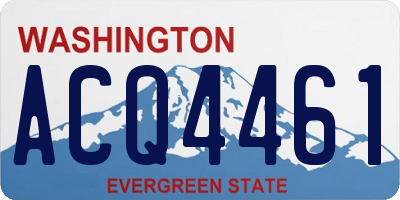 WA license plate ACQ4461