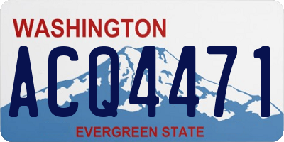 WA license plate ACQ4471