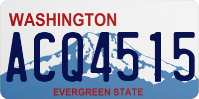 WA license plate ACQ4515