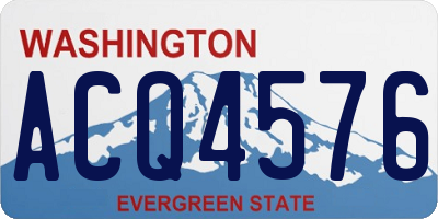 WA license plate ACQ4576