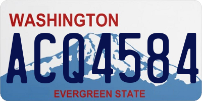 WA license plate ACQ4584