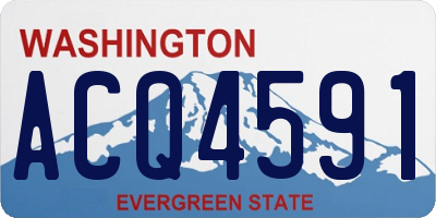 WA license plate ACQ4591