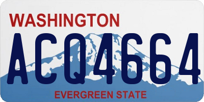 WA license plate ACQ4664