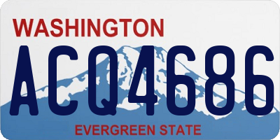 WA license plate ACQ4686