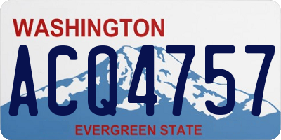 WA license plate ACQ4757