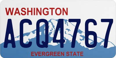 WA license plate ACQ4767