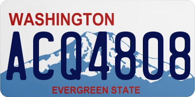 WA license plate ACQ4808