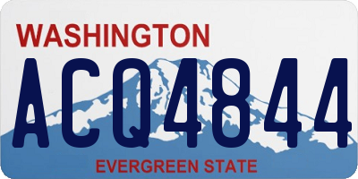 WA license plate ACQ4844