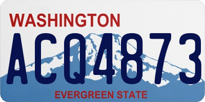WA license plate ACQ4873