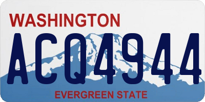 WA license plate ACQ4944