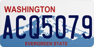 WA license plate ACQ5079