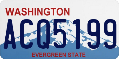 WA license plate ACQ5199