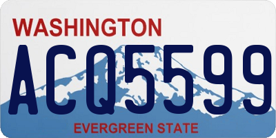 WA license plate ACQ5599