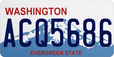 WA license plate ACQ5686