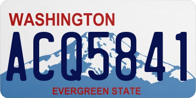 WA license plate ACQ5841