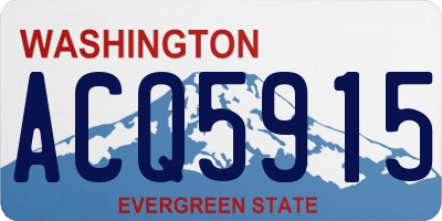 WA license plate ACQ5915