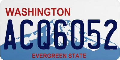 WA license plate ACQ6052