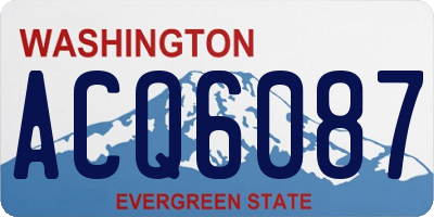 WA license plate ACQ6087
