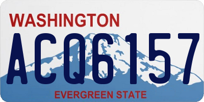 WA license plate ACQ6157