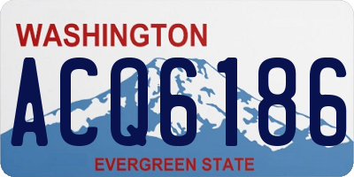 WA license plate ACQ6186
