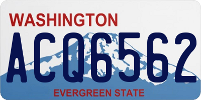 WA license plate ACQ6562
