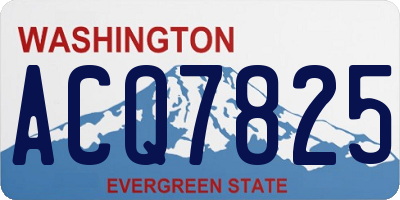 WA license plate ACQ7825