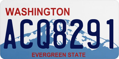 WA license plate ACQ8291