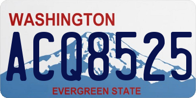 WA license plate ACQ8525