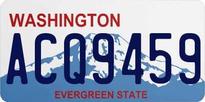 WA license plate ACQ9459