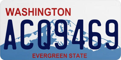 WA license plate ACQ9469