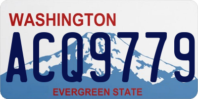 WA license plate ACQ9779