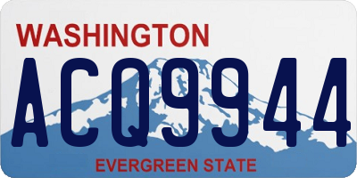 WA license plate ACQ9944