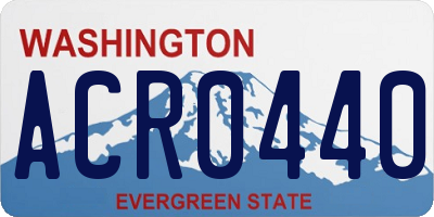 WA license plate ACR0440