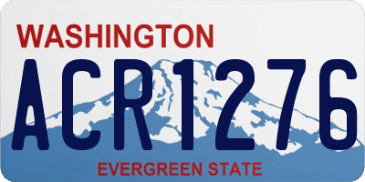WA license plate ACR1276