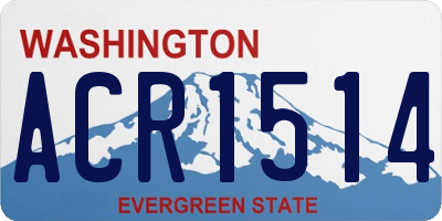 WA license plate ACR1514