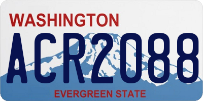 WA license plate ACR2088