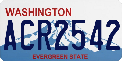 WA license plate ACR2542