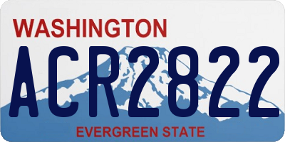 WA license plate ACR2822