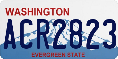 WA license plate ACR2823