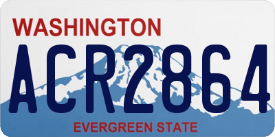 WA license plate ACR2864