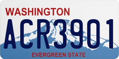 WA license plate ACR3901
