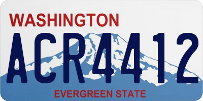WA license plate ACR4412